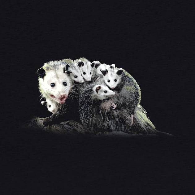 Whisker Wonderland Opossum Dreams, Tee Talk Triumph for Nature Devotees by Northground